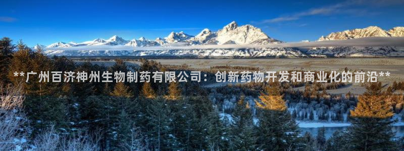 九游老哥俱乐部官网登录不了：**广州百济神州生物制药有限公司：创新药物开发和商业化的前沿**