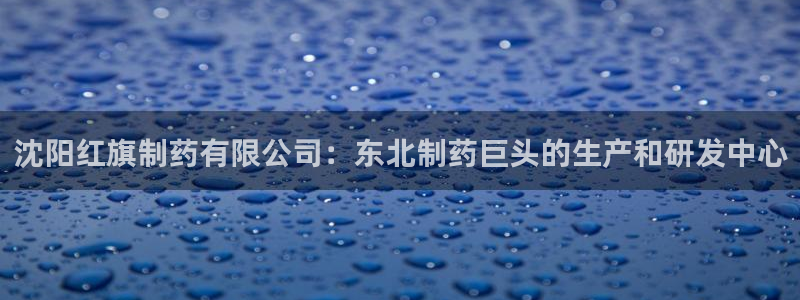 九游会老哥俱乐部必备的交流社区论坛：沈阳红旗制药有限公司：东北制药巨头的生产和研发中心