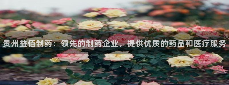 九游老哥俱乐部登录：贵州益佰制药：领先的制药企业，提供优质的药品和医疗服务