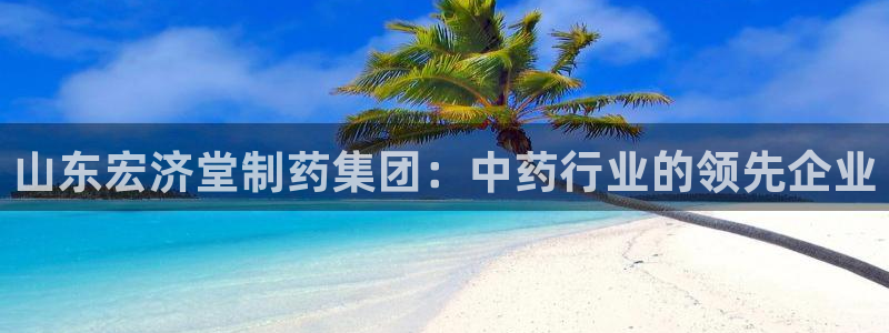ag九游会老哥：山东宏济堂制药集团：中药行业的领先企业