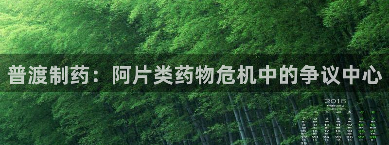 9游会老哥俱乐部：普渡制药：阿片类药物危机中的争议中心