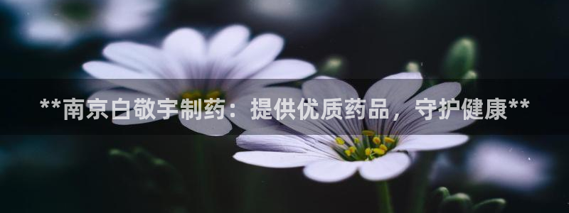 九游老哥俱乐部登录：**南京白敬宇制药：提供优质药品，守护健康**