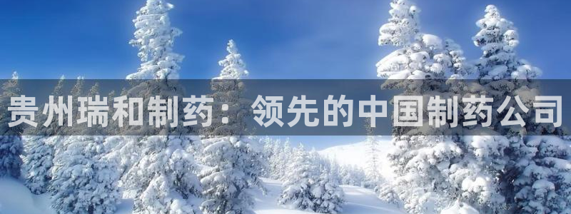 九游会老哥必备的交流社区九：贵州瑞和制药：领先的中国制药公司