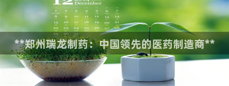 九游会老哥俱乐部官网首页：**郑州瑞龙制药：中国领先的医药制造商**