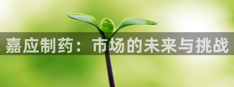 9游会老哥俱乐部：嘉应制药：市场的未来与挑战