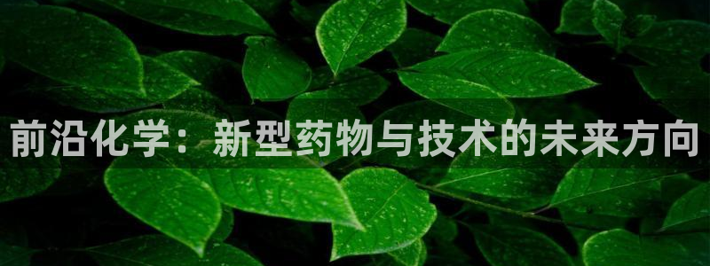 九游会老哥俱乐部交流社区：前沿化学：新型药物与技术的未来方向