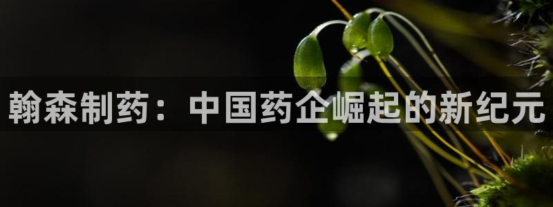 九游会老哥俱乐部：翰森制药：中国药企崛起的新纪元