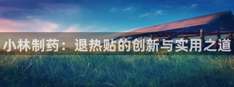 九游老哥俱乐部官网登录：小林制药：退热贴的创新与实用之道