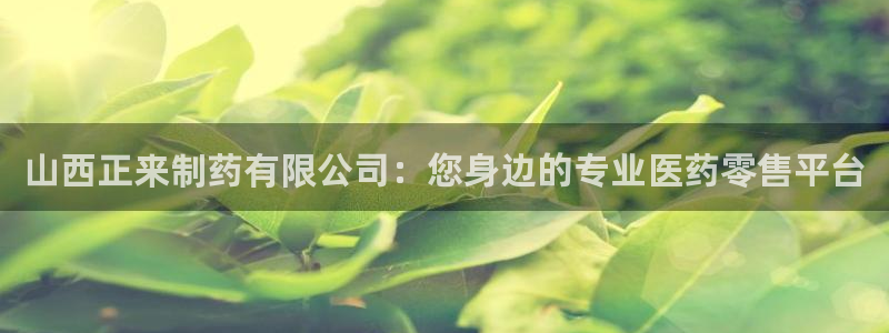 九游会老哥必备的交流社区：山西正来制药有限公司：您身边的专业医药零售平台